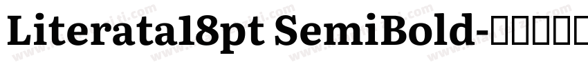 Literata18pt SemiBold字体转换